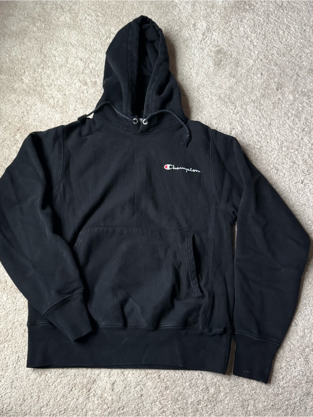 Mens black champion hoodie